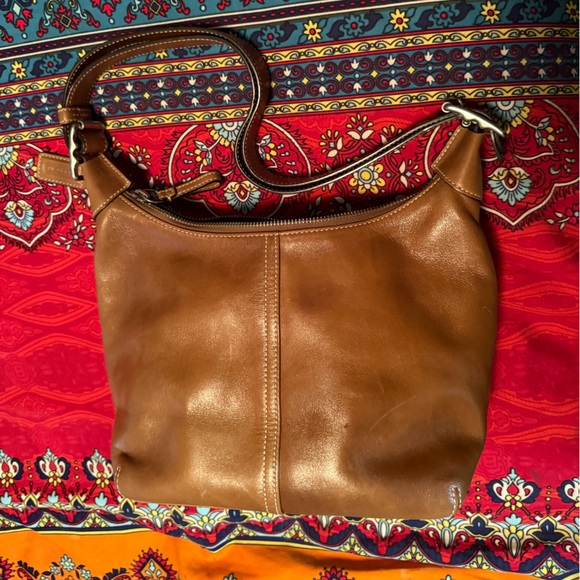 Coach Brown Leather Shoulder Bag - Picture 1 of 6